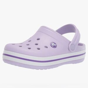 Girls purple crocs , like new!